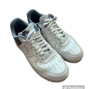 Nike Air Force 1 custom gray and white size 9